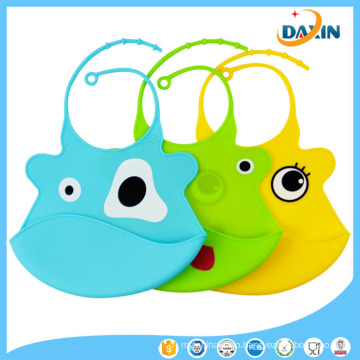 New Design Safety Washable Soft Silicone Baby Bibs